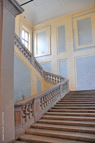 Italy Ravenna medieval palace stairs