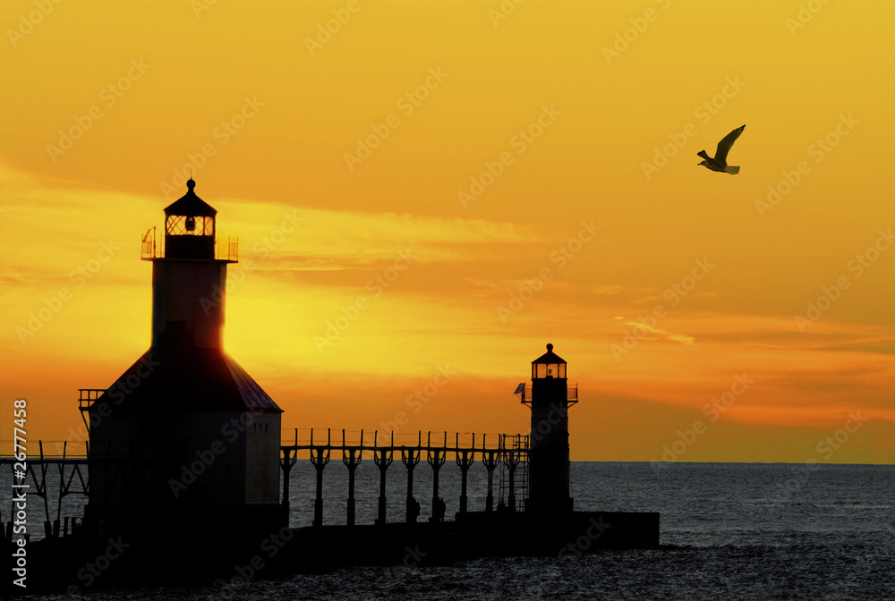 Sunset  Lighthouse