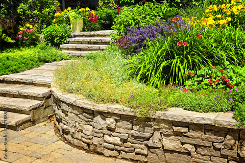 Принти на полотні Natural stone landscaping