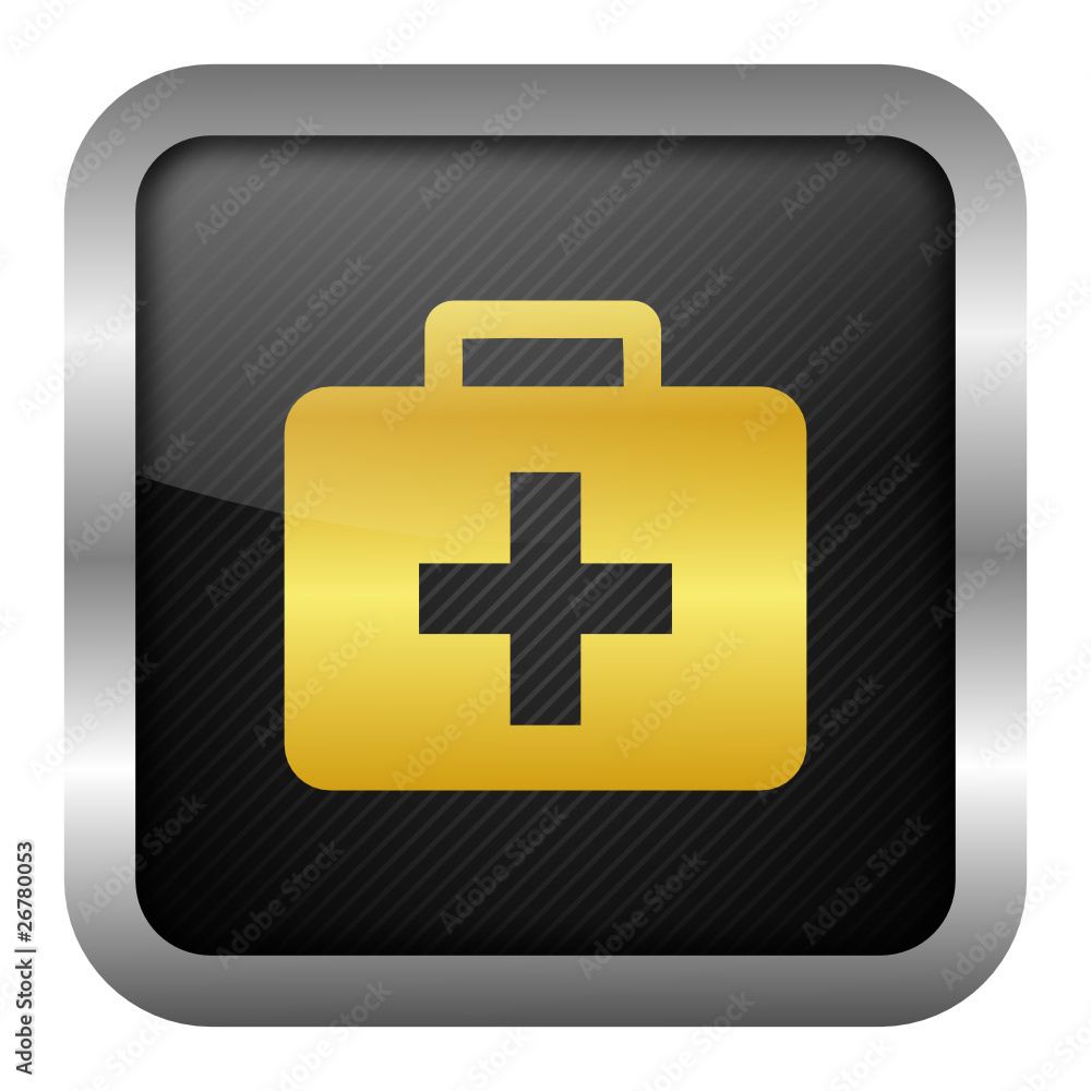 Fototapeta premium gold icon set - health