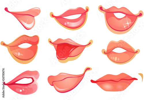 Set of lips