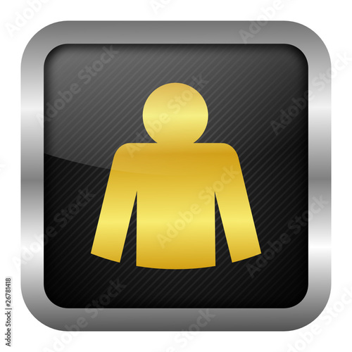gold icon set - user login