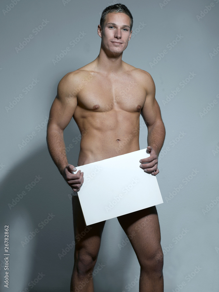 © zamphotography - Mann mit Plakat in der Hand © zamphotography - Mann mit Plakat in der Hand