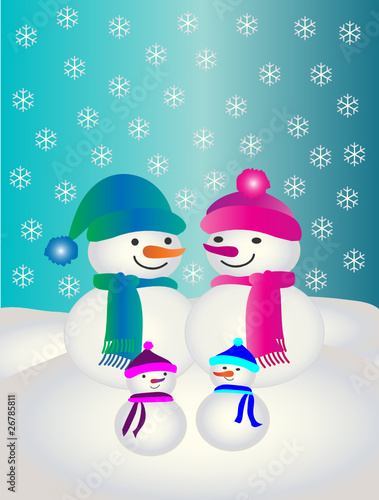 Familie Schneemann