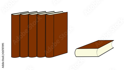 Vector illustration of books