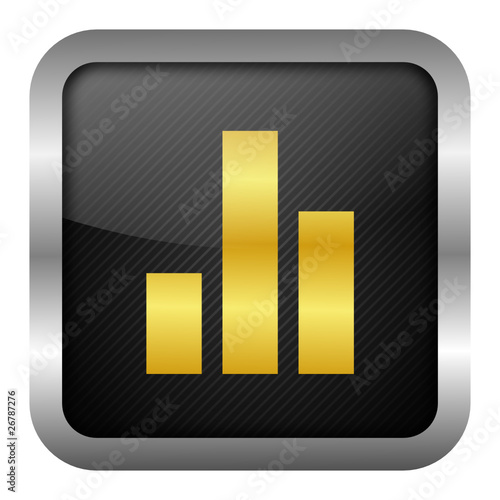 gold icon set - statistic
