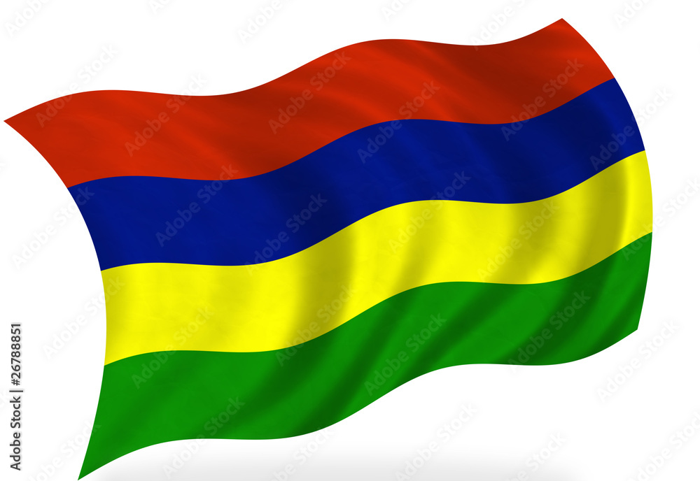 Obraz premium Mauritius flag