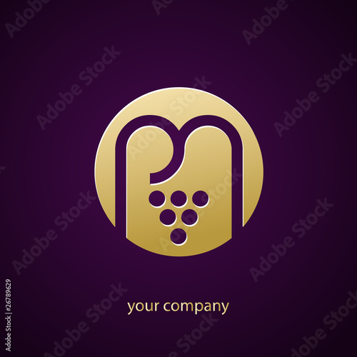 logo entreprise, raisin