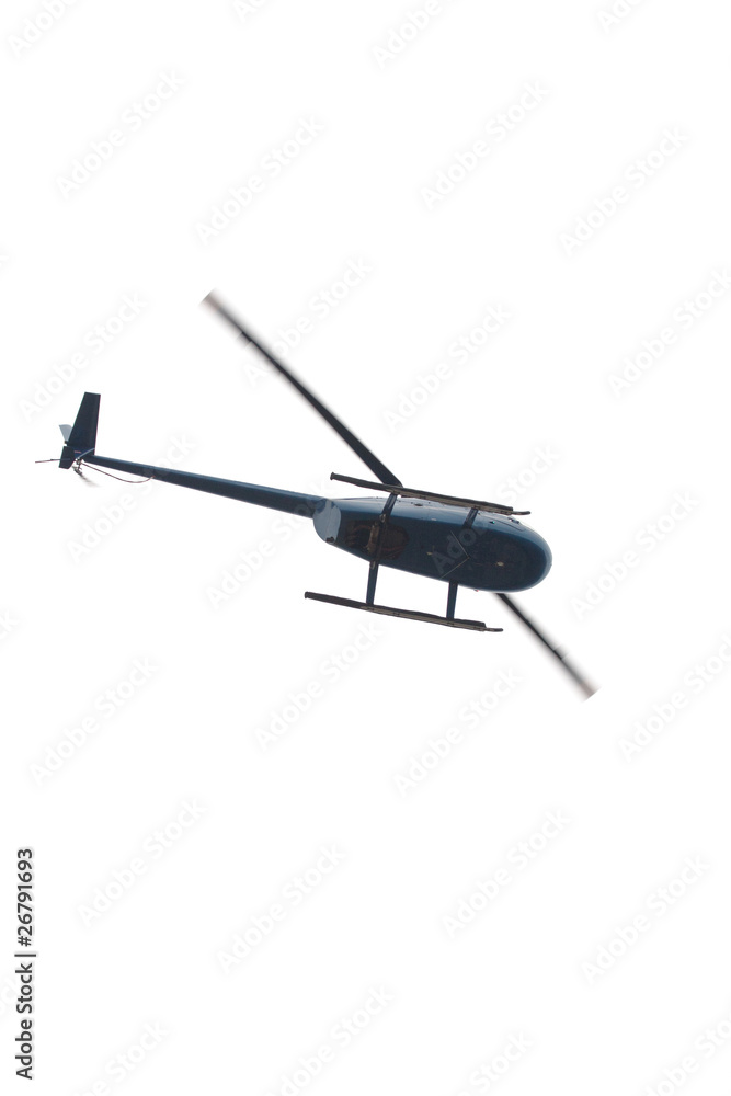 Fototapeta premium Helicopter flying overhead