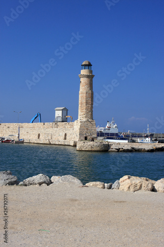 lighthouse in harbor of Retimo