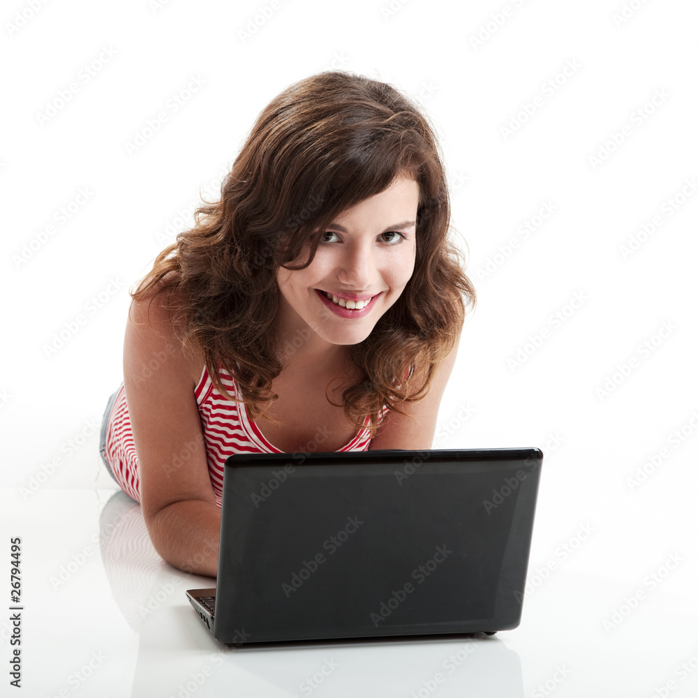 Fototapeta premium Working on a laptop