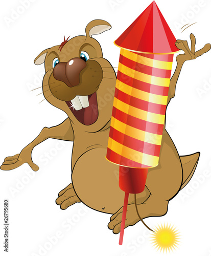 The beaver and celebratory attributes