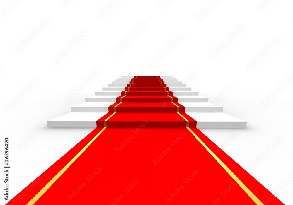 red stairs red stairs