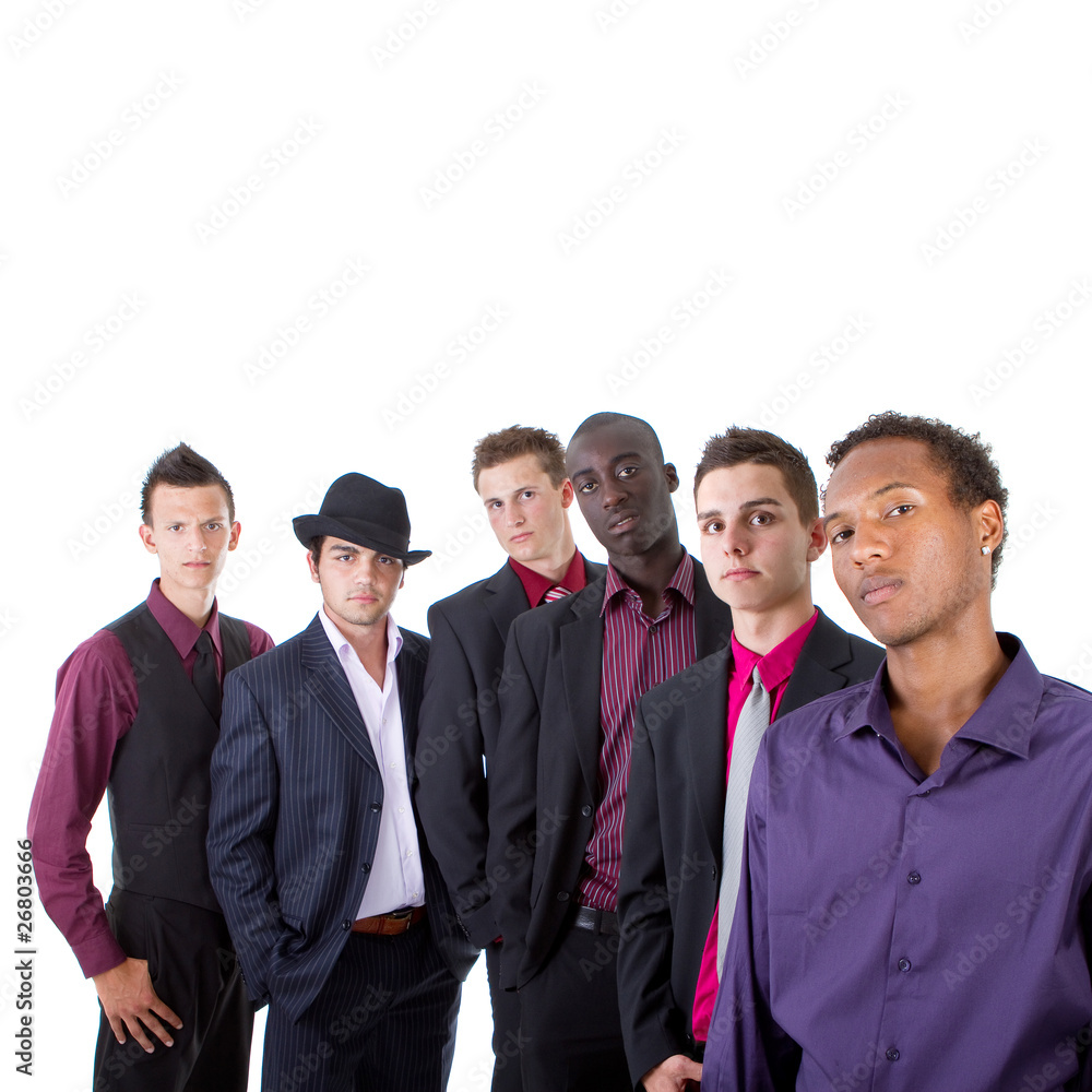 Young trendy interracial businessmen Young trendy interracial businessmen