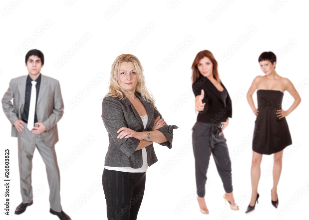 Successful happy business team Successful happy business team