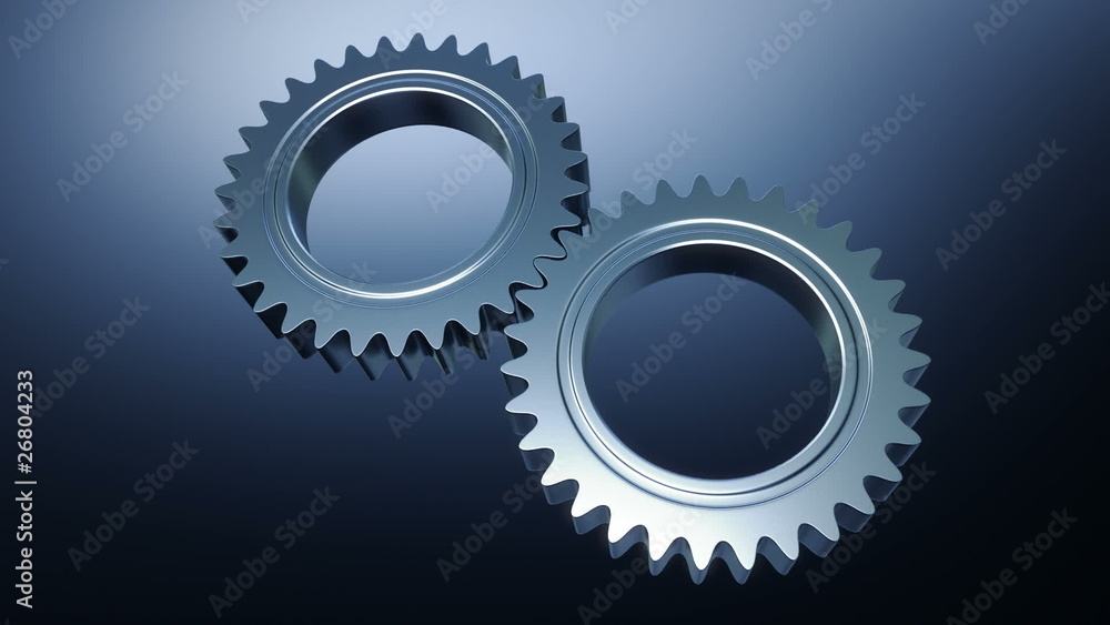 Spinning Gears - loopable cg animation 2 Spinning Gears - loopable cg animation 2