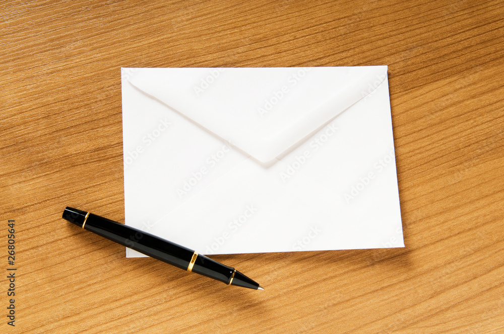 Mail concept with many envelopes on the table Mail concept with many envelopes on the table