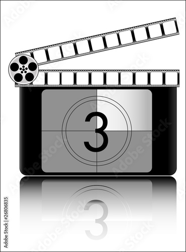 Film countdown vector