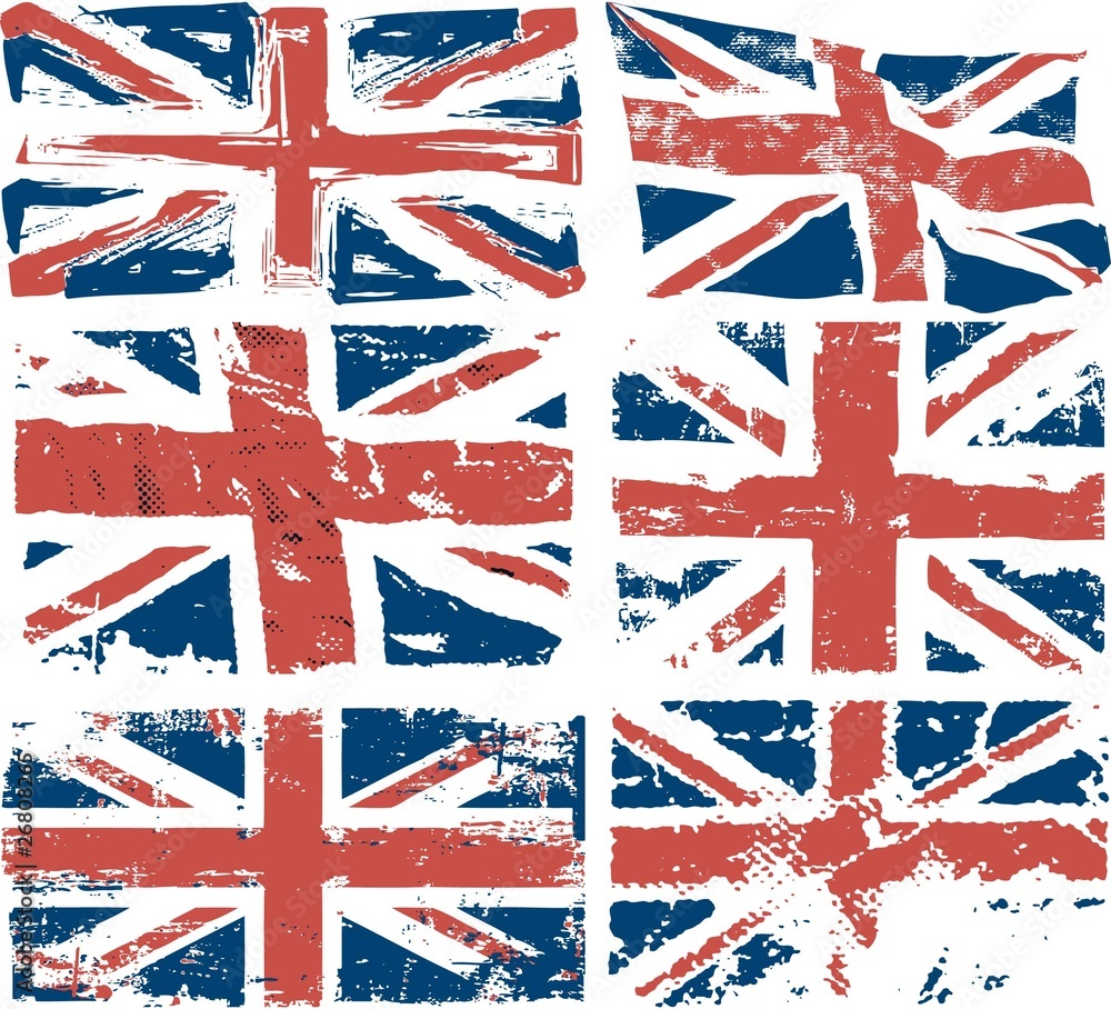Obraz premium United Kingdom vector flags