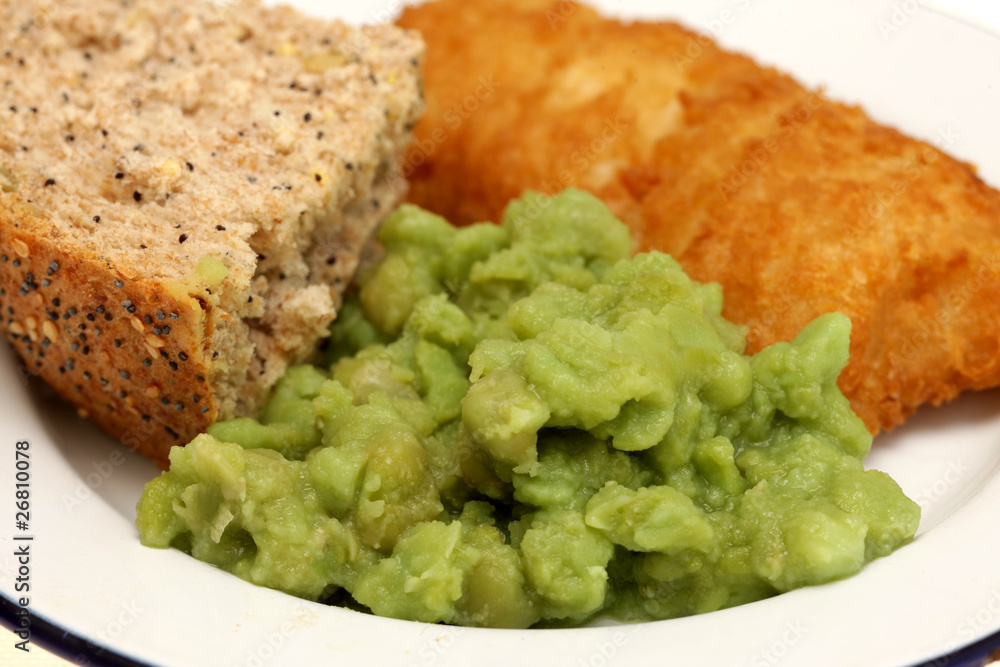 Fish and Mushy Peas Fish and Mushy Peas
