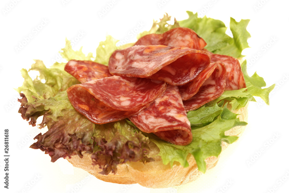 Salchichon Iberico Ham on Ciabatta