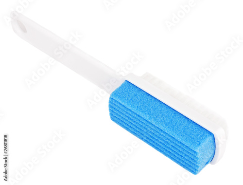 Foot care pedicure brush isolated on white
