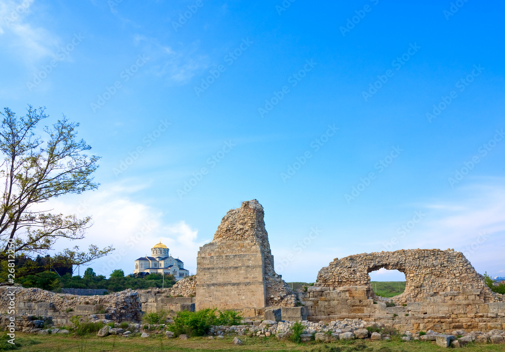 Evening Chersonesos (ancient town) Evening Chersonesos (ancient town)
