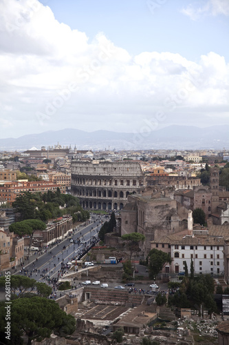 vista del Colosseo dall'alto