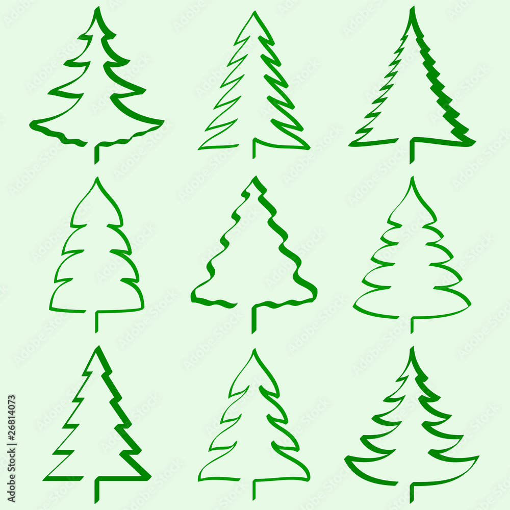 Christmas trees collection
