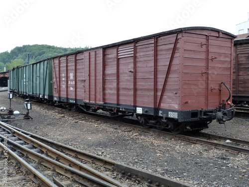 historische Schmalspur - Güterwagen