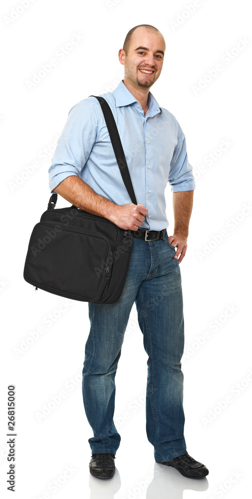 man with bag man with bag