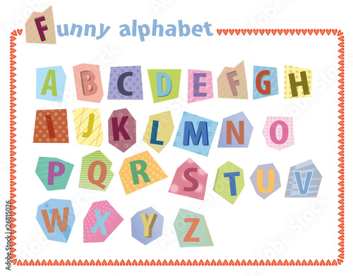 Alphabet - lettres capitales pour enfant