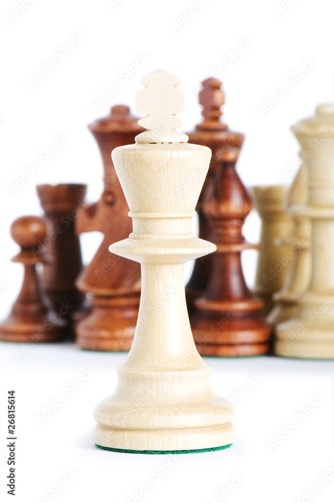 Chess figure isolated on the white background Chess figure isolated on the white background