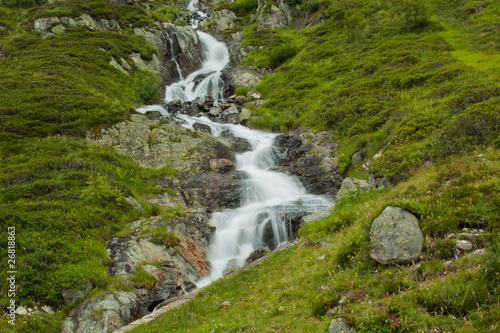 Waterfall in green nature © trancedrumer