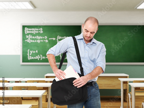 man in classroom