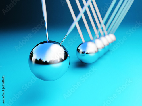 newton cradle 3d
