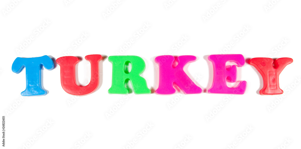 turkey written in fridge magnets turkey written in fridge magnets