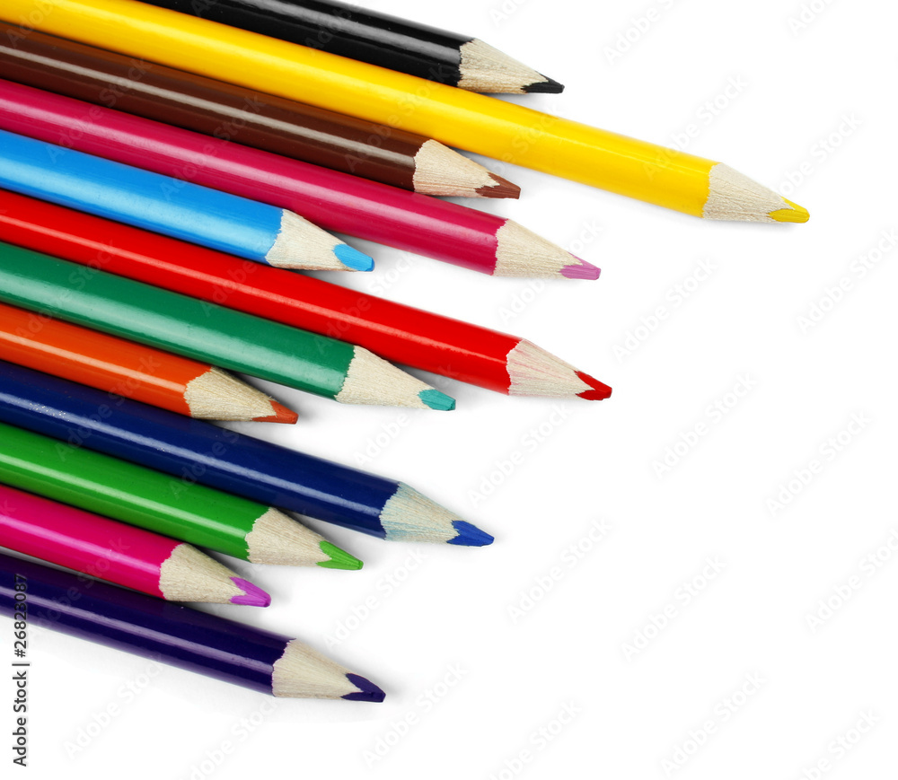 Fototapeta premium Set of color pencil