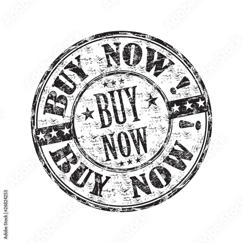 Buy now grunge rubber stamp