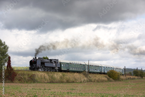 steam train (464.102), Prague - Luzna u Rakovnika, Czech Republi photo