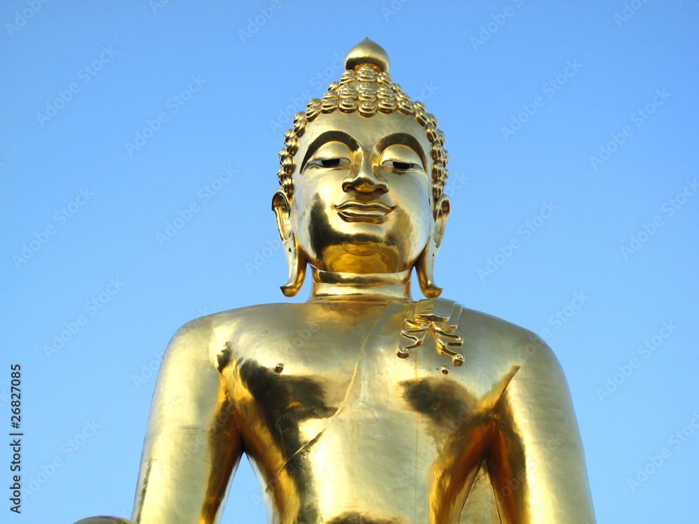 Golden Buddha Statue at golden triangle in Thailand Golden Buddha Statue at golden triangle in Thailand
