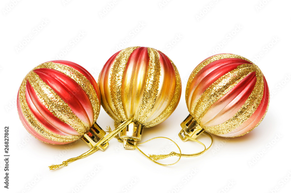 Christmas decoration isolated on the white background Christmas decoration isolated on the white background