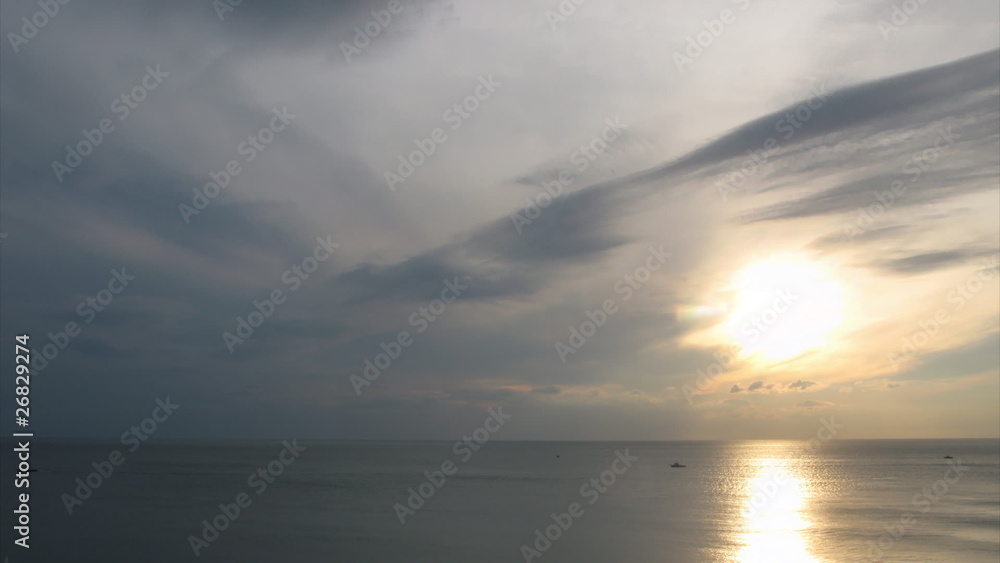Time lapse of sunset Time lapse of sunset