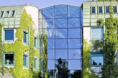 Ecological modern building .Warsaw University.Europe. #26829211