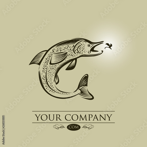 logo entreprise, pêche