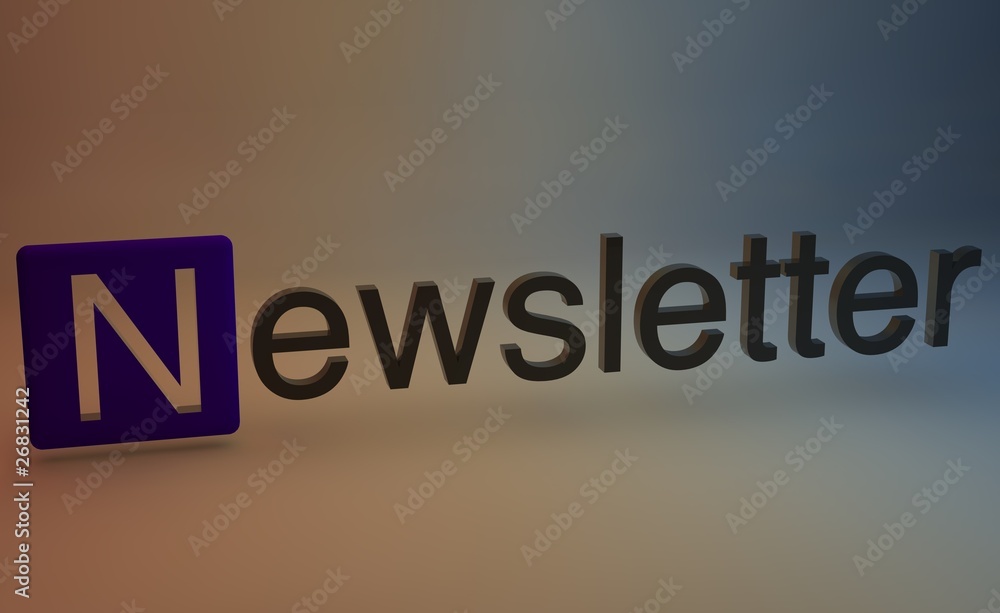 Obraz premium Newsletter