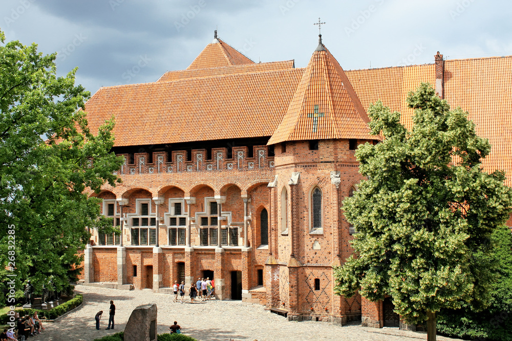 Greatest  Gothic Castle. Malbork. World Heritage List UNESCO.