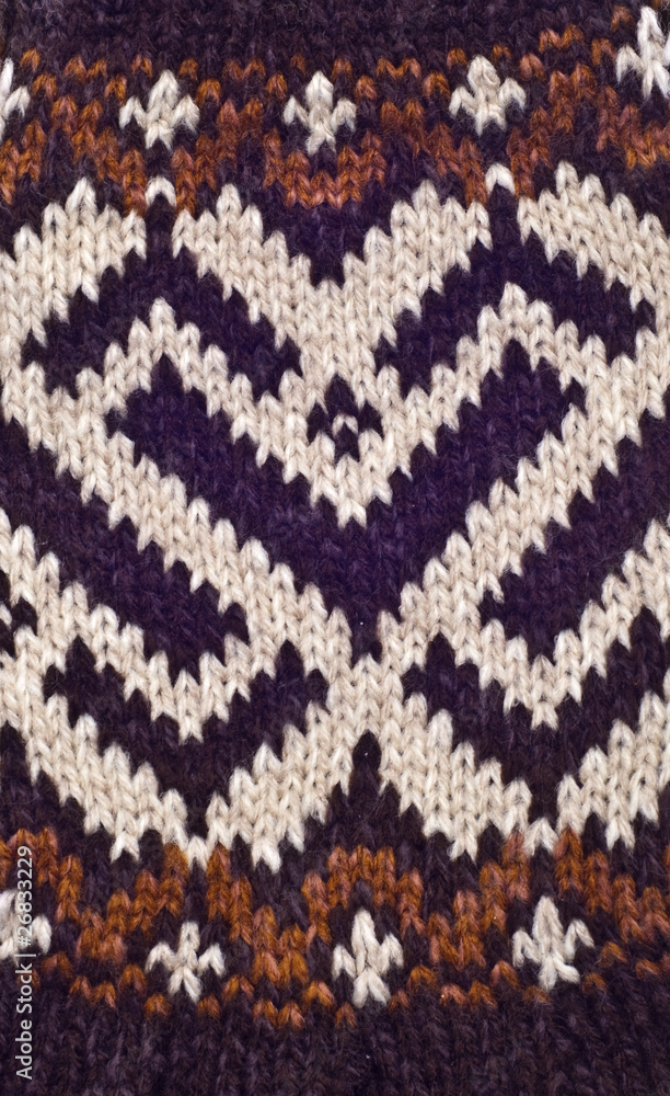 Close Up of Brown Knit Pattern Close Up of Brown Knit Pattern