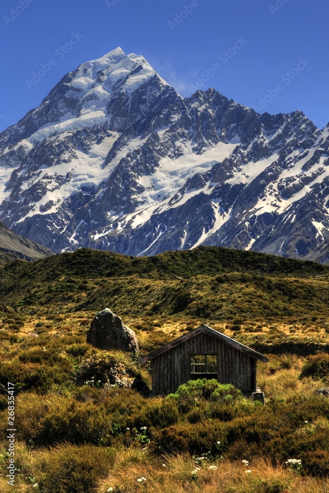 Mountain hut Mt Cook