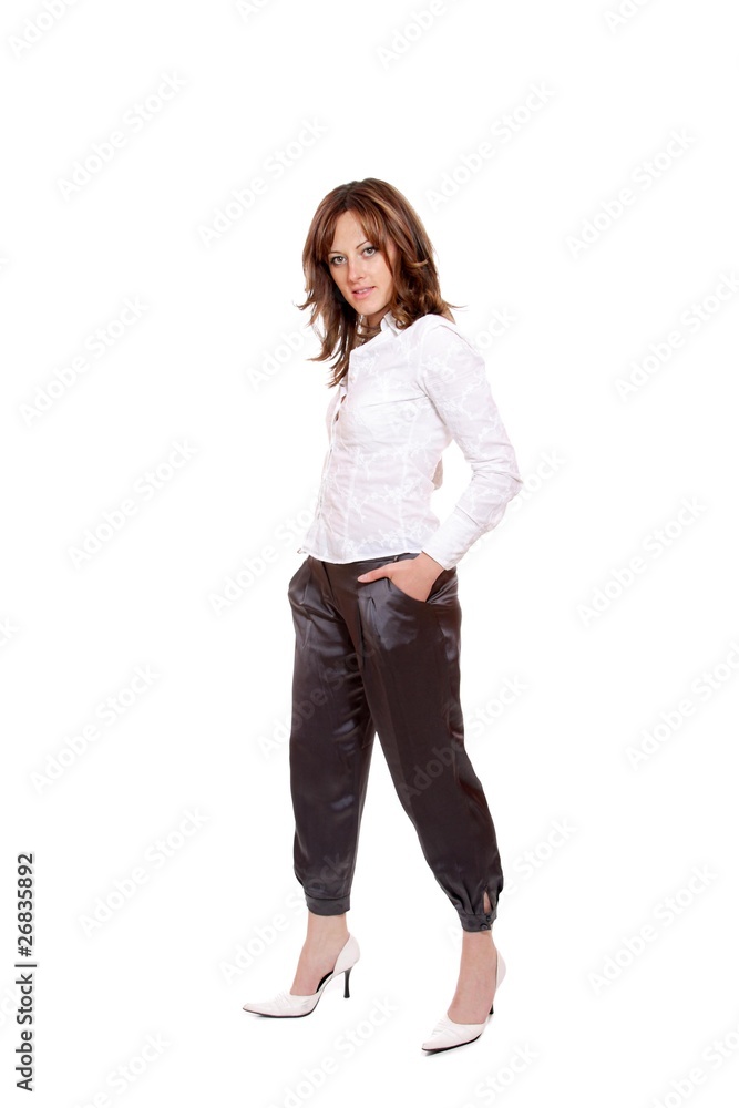 Fullbody business woman isolated Fullbody business woman isolated
